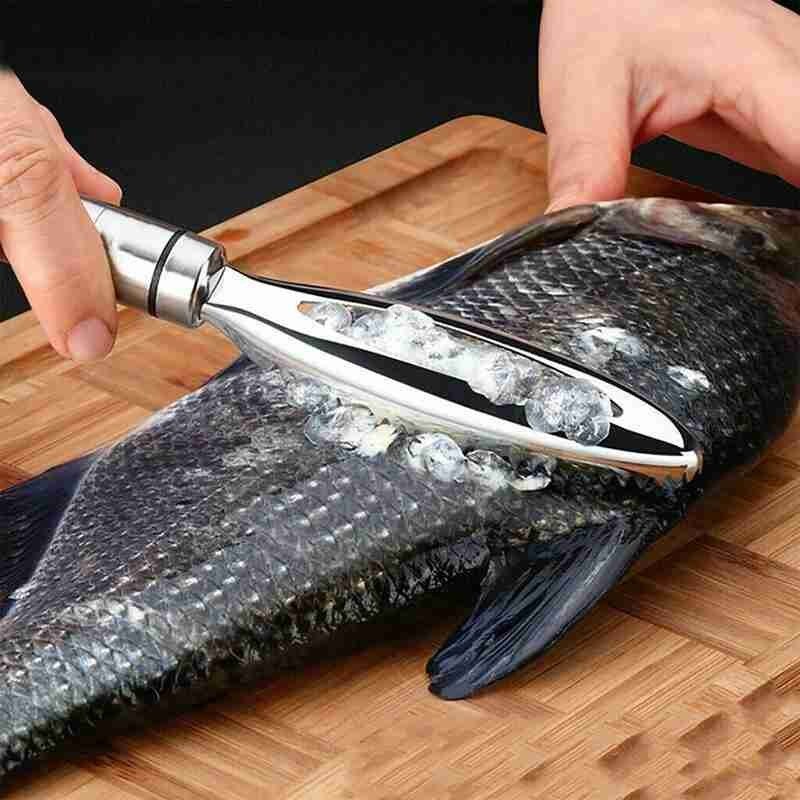 1pc Tongs For Fish Bones Chef's Tweezers Stainless Tool Steel Fish For Fish Scraper Cleanning Tongs Scales Graters Kitchen Y6J2