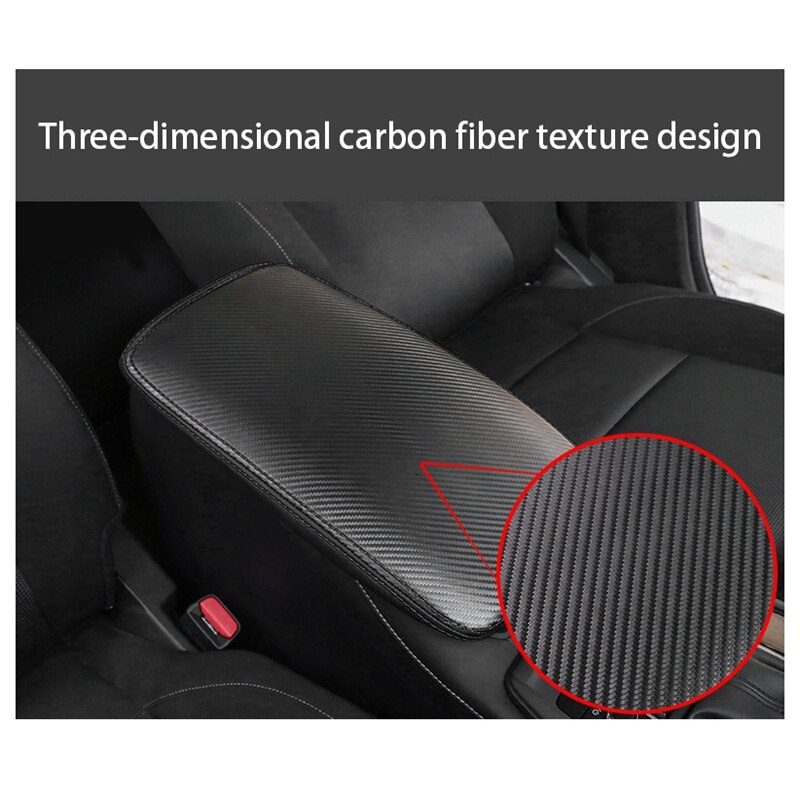 Car Carbon Fiber Center Console Leather Armrest Cover for Mazda CX-30 CX30 Car Styling