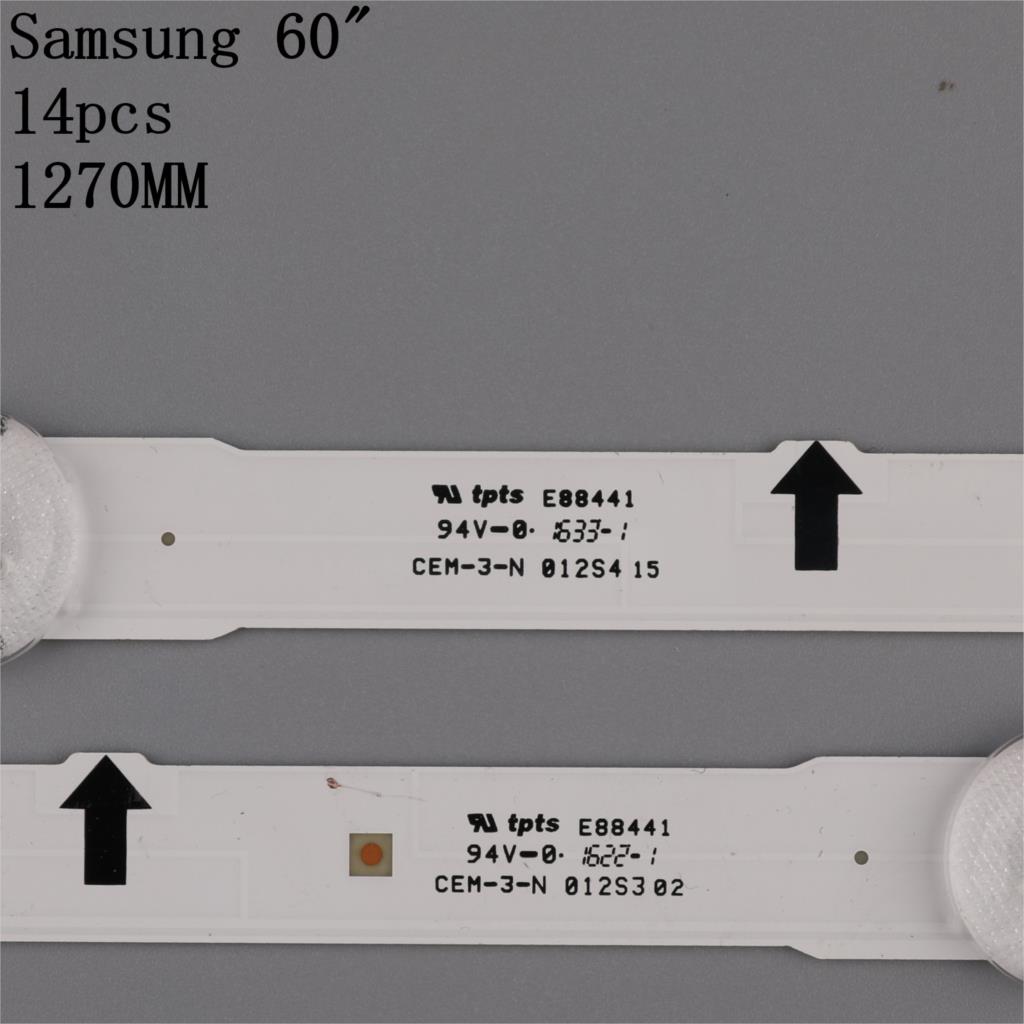 14 teile/satz LED-hintergrundbeleuchtung streifen für UE60H6250 UE60H6300 UE60H6200 UN60H6350 UE60H6270 UE60H6300 UE60J6240 D4GE-600DCA-R2 600DCB-R2