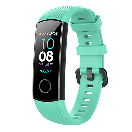 Silicone Wriststrap For Huawei Honor Band 4 5 Smart Accessories Wristband Strap For Honor Band 5(CRS-B19S) Replaceable Bracelet: mint / For Honor Band 5