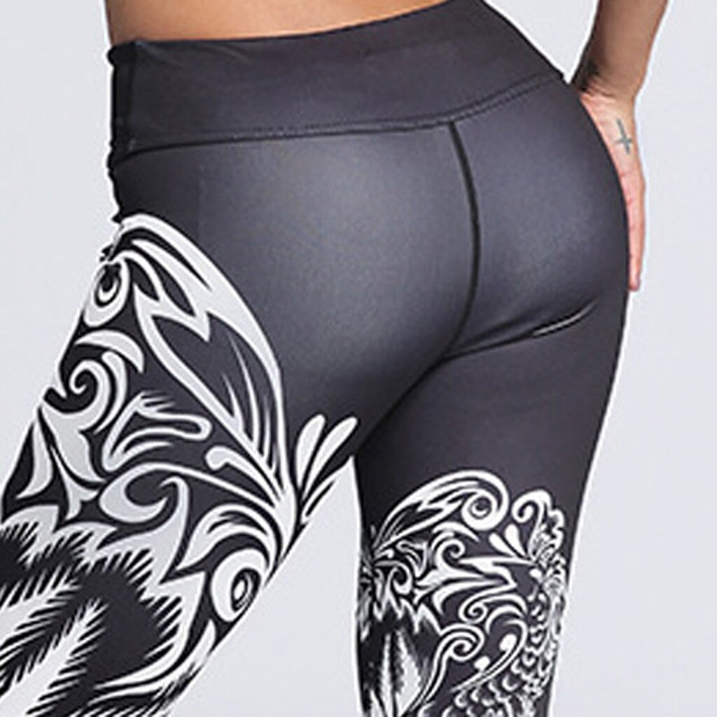 Women 3D Printed Leggings Push Up High Waist Leggings 3D Digital Tree Print Slim Polyester Harajuku Legging #T1Q