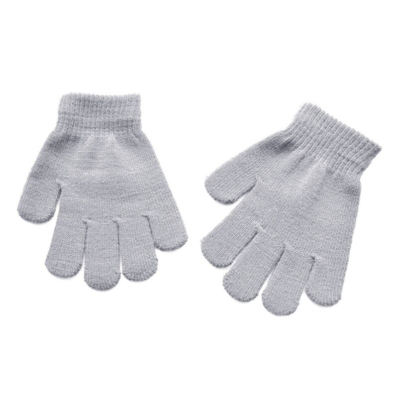 Kinderen Winter Warme Handschoenen Acryl Vinger Kinderen Warme Handschoenen Voor 7-11 Jaar Oud Kind: 07