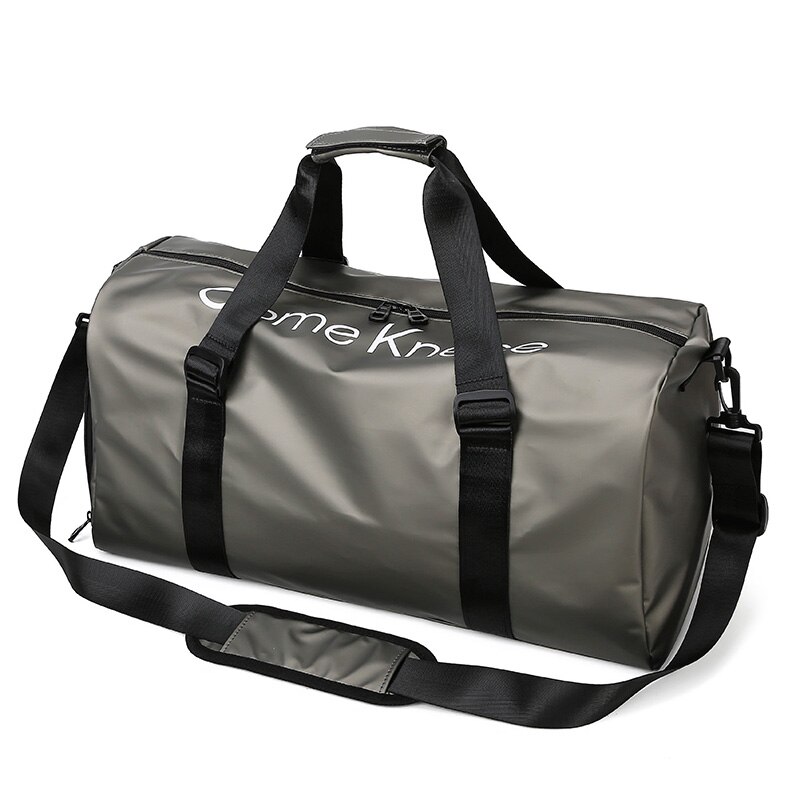 Alta qualidade à prova dwaterproof água oxford esporte ginásio saco dos homens weekender duffle saco de bagagem durante a noite sacos de sapato para viagens unisex novo 2020: Champagne