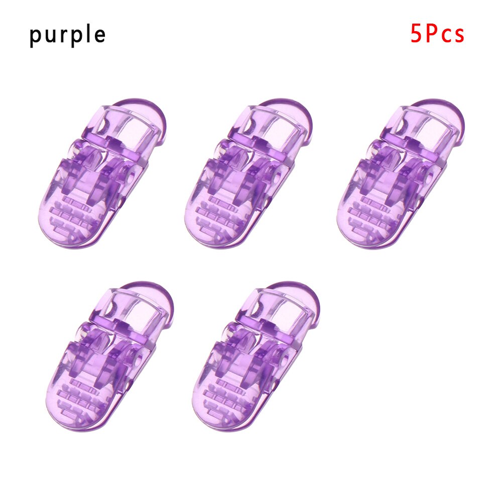 5 pièces durables Point perceuse pince accessoires ferme masques en plastique boucles de corde masques réglables stabilisateur Clips auvent pince bâche: Purple