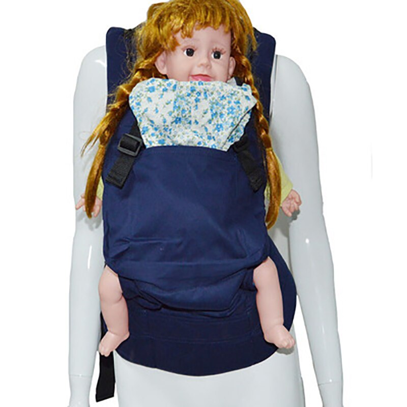 Angel rabbit multifunktions babyrem i bomull babysele känguru ergonomisk rem och bekväm babysele: Mörkblå