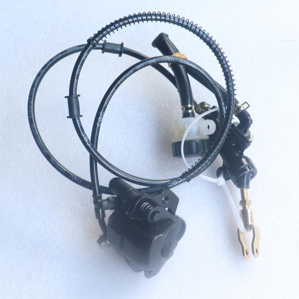 Motorcycle parts Hydraulic Rear Brake Calipers Pad Assembly System for Go kart part 150cc 250cc ATV Quad Dirt Bike Dune Buggy