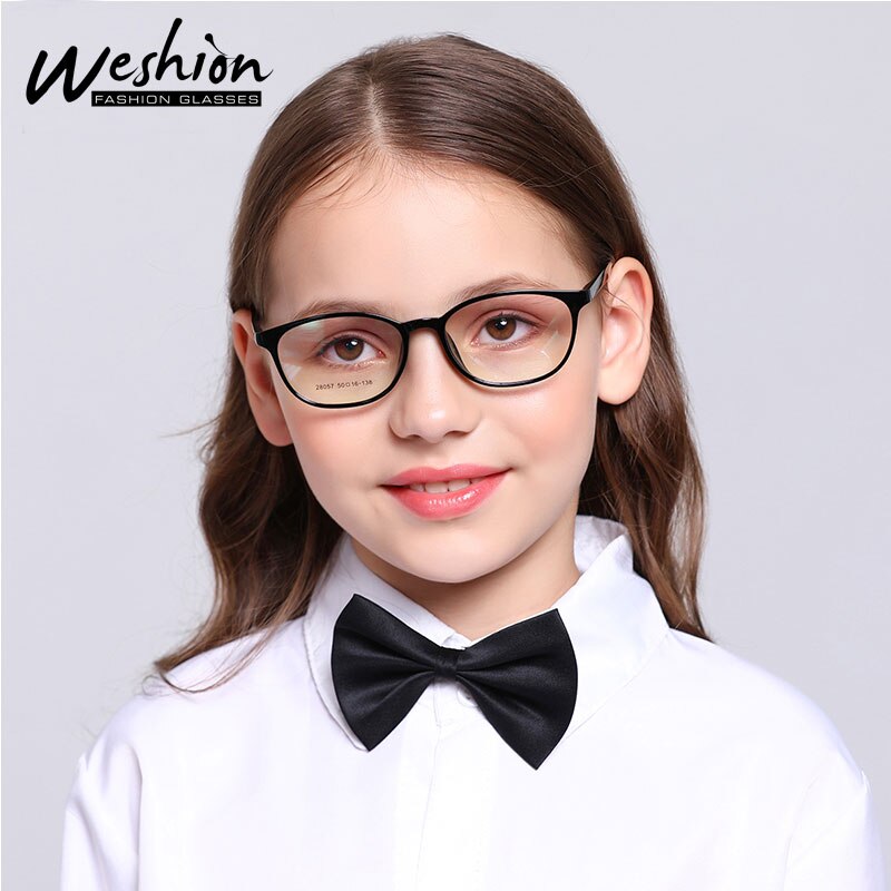 Anti Blue Light Kids Glasses Prescription Optical Frame Children Boy Girls Square Computer Blocking Reflective Eyeglasses UV400
