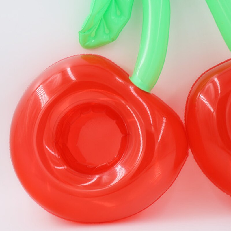 2pcs/lot Cherry Inflatable Cup Holder Double Drink Floats Inflatable Cup Seat Party Toy