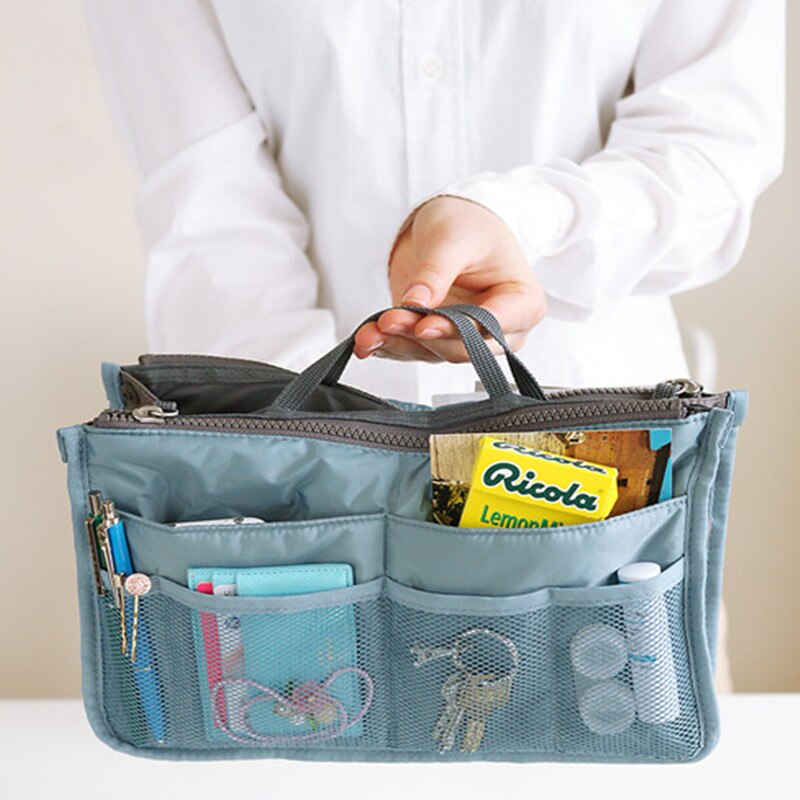 Bolsas de viaje multifuncionales de lona, bolsas de almacenamiento para cosméticos, bolsas de organizador informal para hombre y mujer