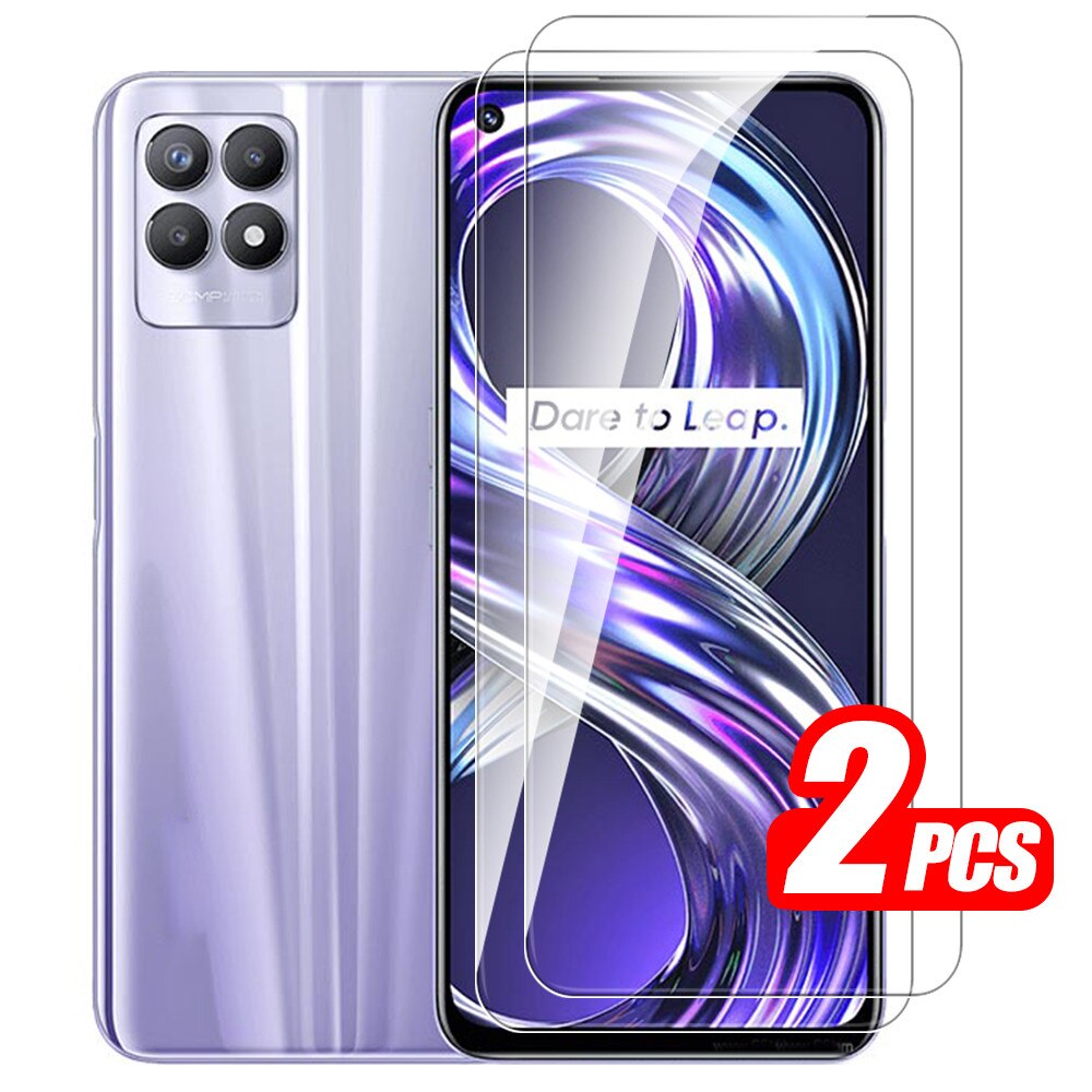 Cubierta completa de vidrio templado para Oppo Realme 8i, película protectora de pantalla para Realmy 8 Pro Realme 8 i 8Pro Realme 8i, 2 piezas