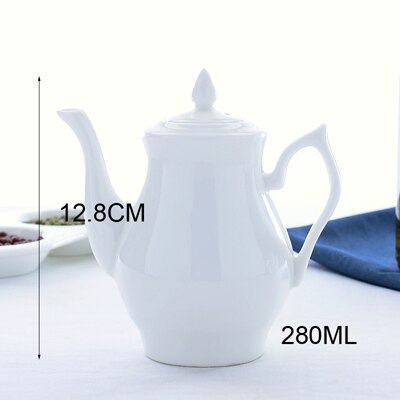 Bouteilles en porcelaine blanc clair d'huile vinaigre | Petit distributeur d'huile en céramique, bouteille d'huile d'olive créative, distributeur de sauce bbq: B