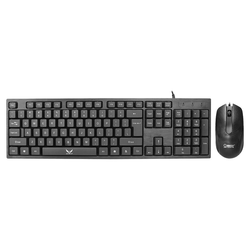 ZERODATE Home Office Business Keyboard Set Mouse For Desktop/Laptop Frosted Mice