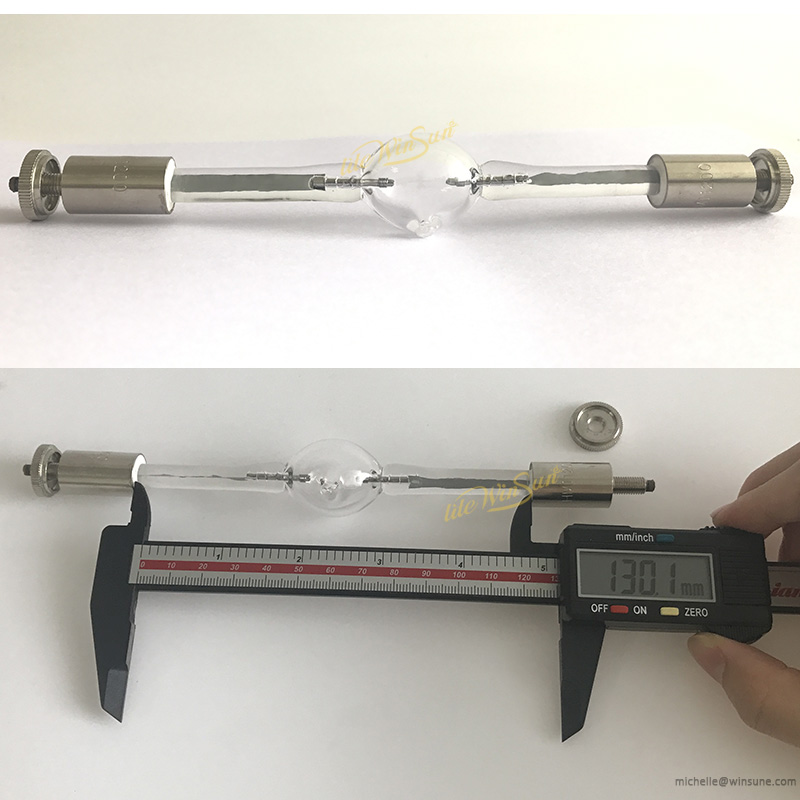 HMI-bombilla de haluro metálico de doble punta, foco de 1200W, 21cm, 22cm, 1200W, lámpara compacta de día para escenario