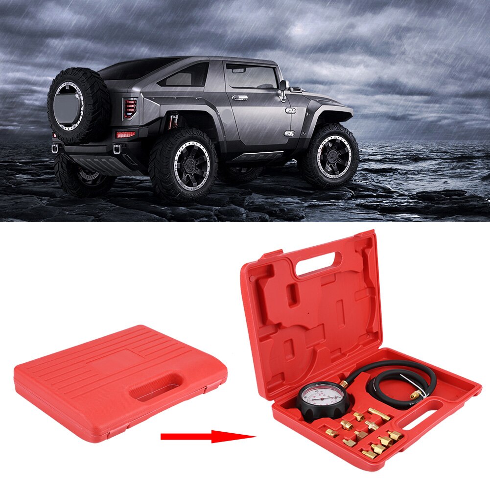 Auto Car Wave Box Cylinder Oil Pressure Meter Tester Pressure Gauge Test Tools TU-11A Automatic Engine Oil Feul