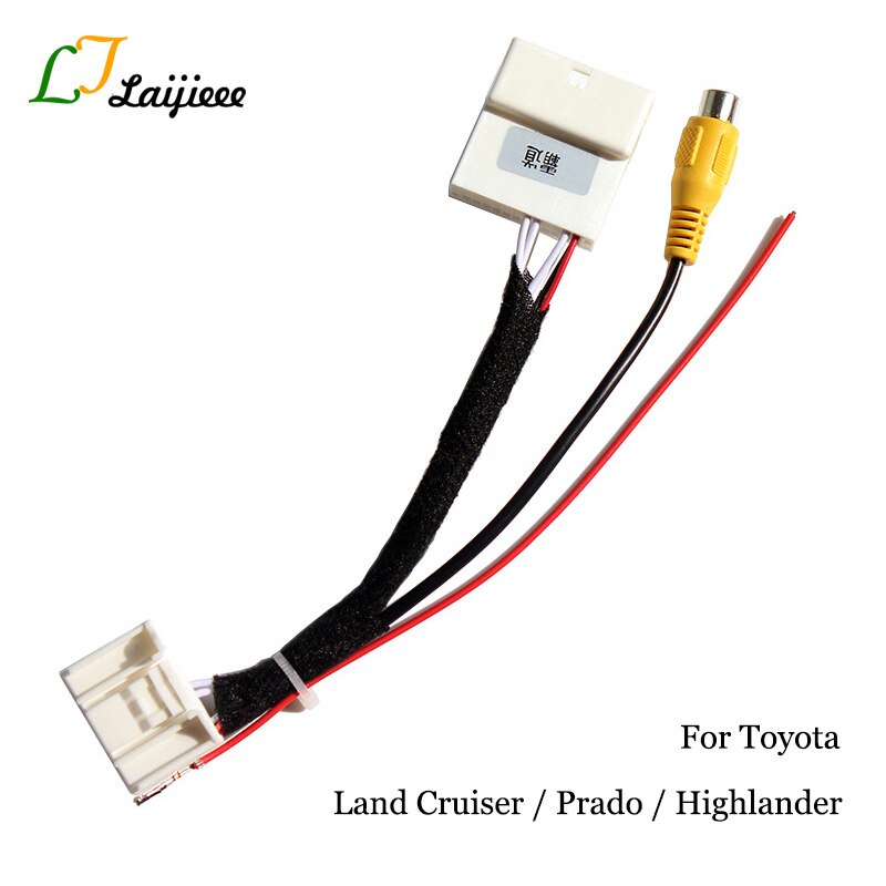 24 Pin Reverse Camera Interface For Toyota Land Cruiser / Prado / Highlander OEM Monitor Nondestructive Install Rear view Camera