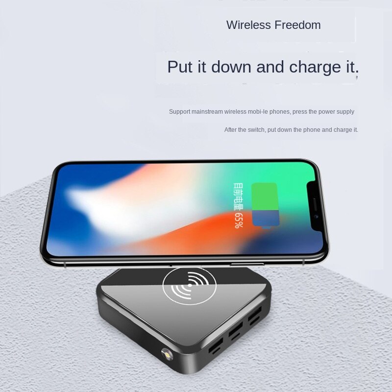 Hohe Kapazität 30000mah kabellos Energie Bank Mini Energie Bank mit verdreifachen USB 2,1 EINE Schnelle Ladung LED Anzeige Energie