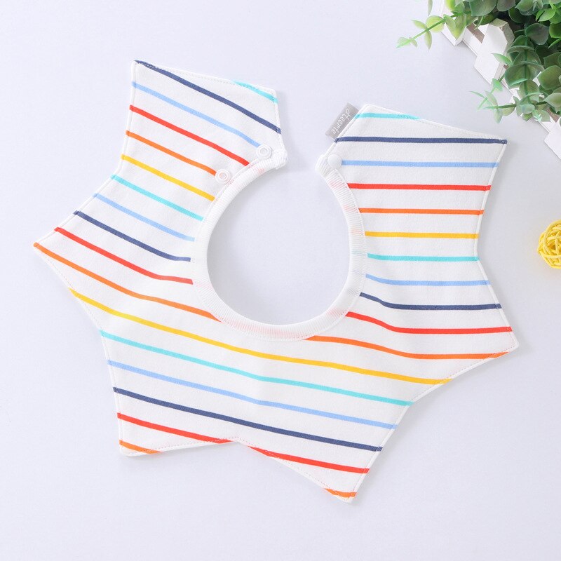 Cartoon Slabbers Katoen Waterdicht Doek Slabbetjes Speeksel Handdoek Draaiende Baby Babador Voeden Kiel Infant Burp Doeken Bandana Slabbetjes: 7