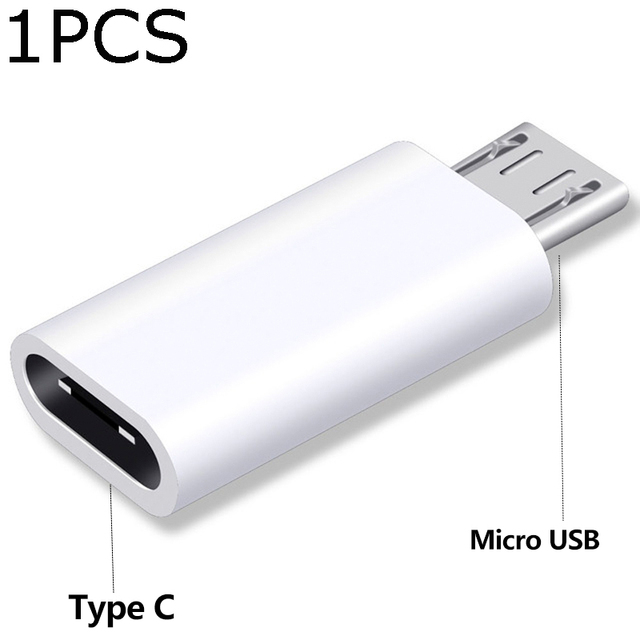 Connettore adattatore USB da tipo C a Micro USB Android per tablet telefono Convertitore da micro USB maschio a tipo C femmina per Xiaomi Huawei: orange