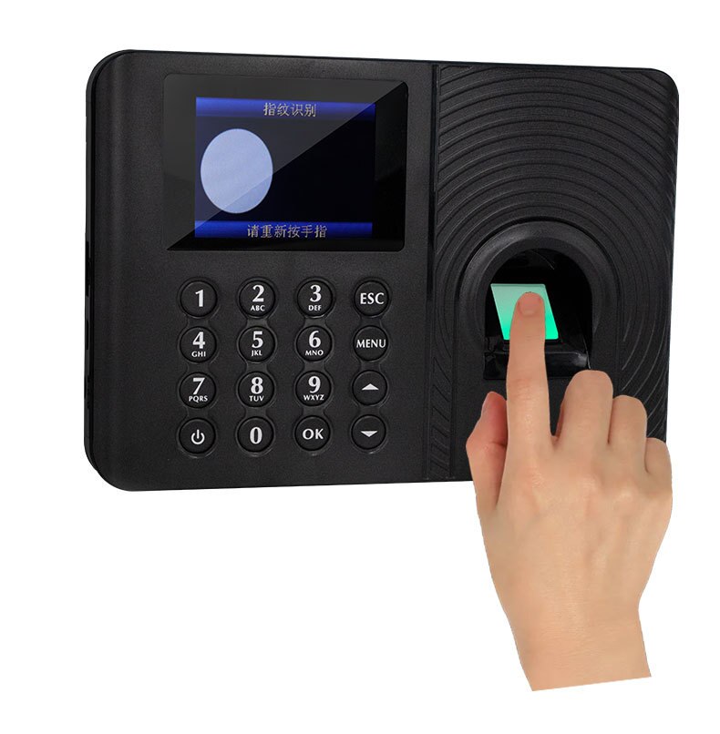 Elektronisk  a10 biometrisk fingeraftryk tidsregistreringssystem uroptager medarbejdergenkendelsesoptagelsesapparat maskine