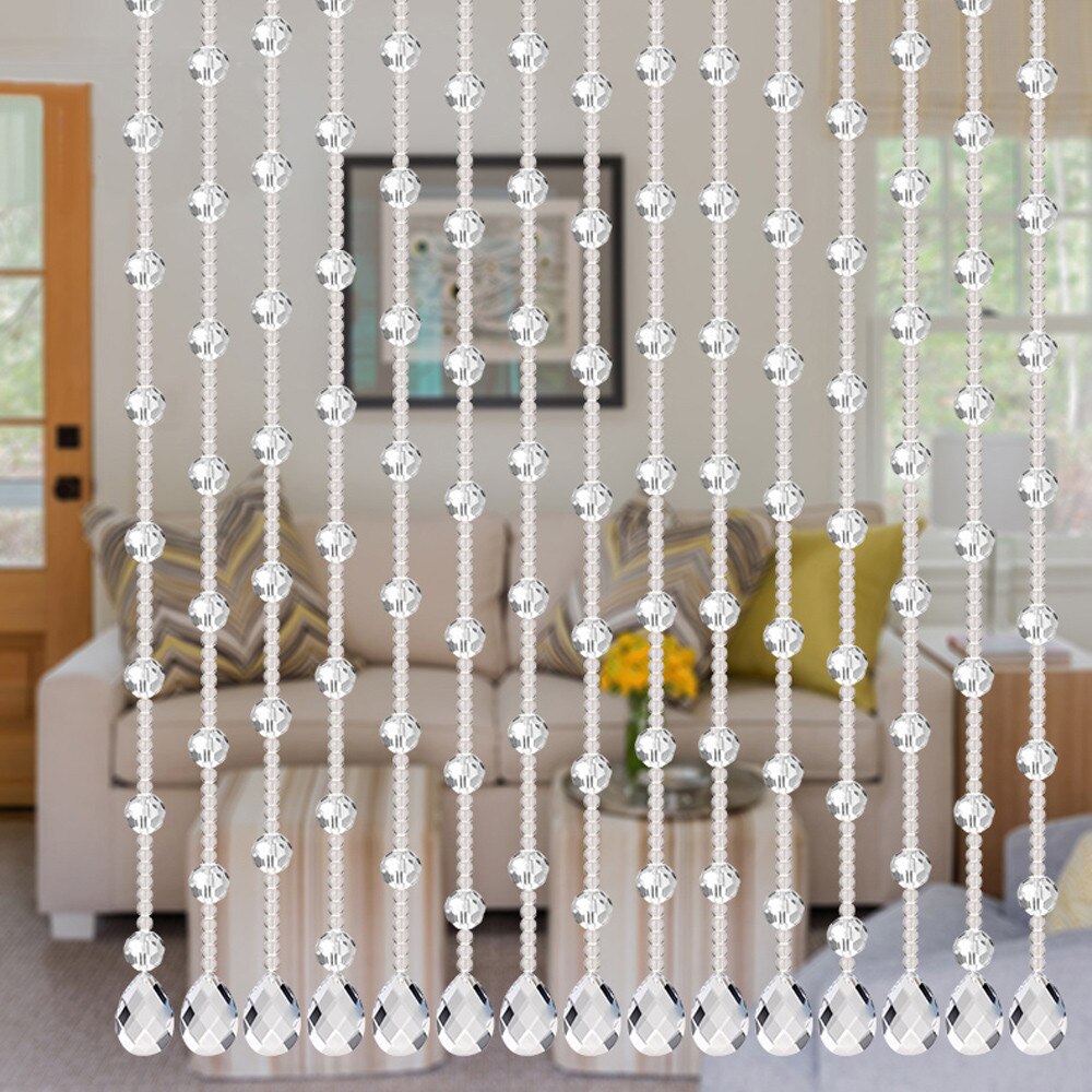 Crystal Glass Bead Curtain Luxury Living Room Bedroom Window Door ...