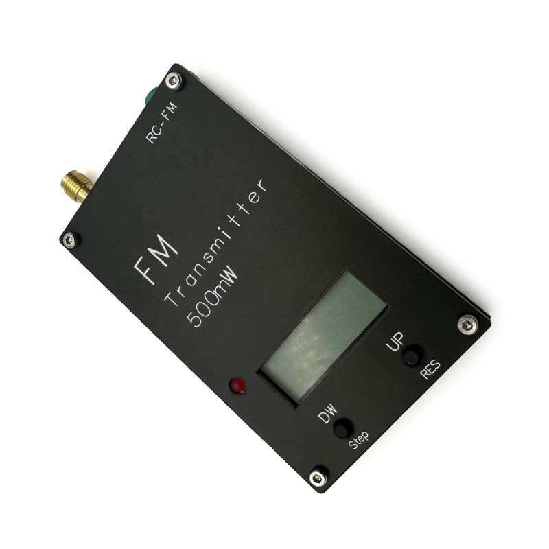 FM Transmitter 500mW 88-108MHz FM Transmitter Type C Port 320Transmitter Frequencies with Memory Function Stereo Input