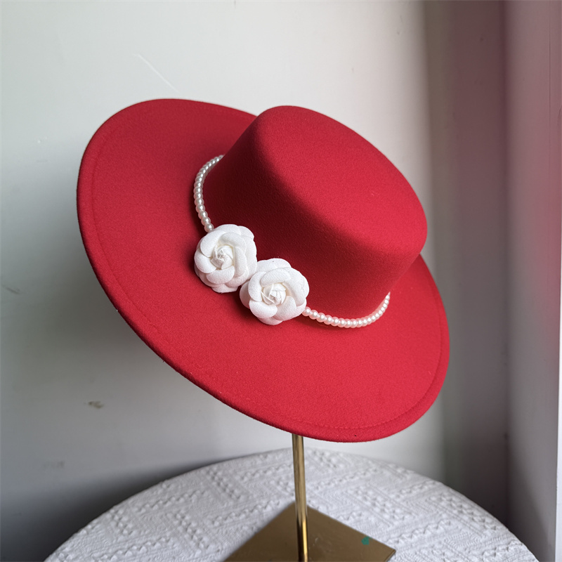 Fedora's met 9 cm rand, platte hoed met brede rand, panamese dames heren jazzhoed, kerkhoed, Britse dames fedora's, herenhoed