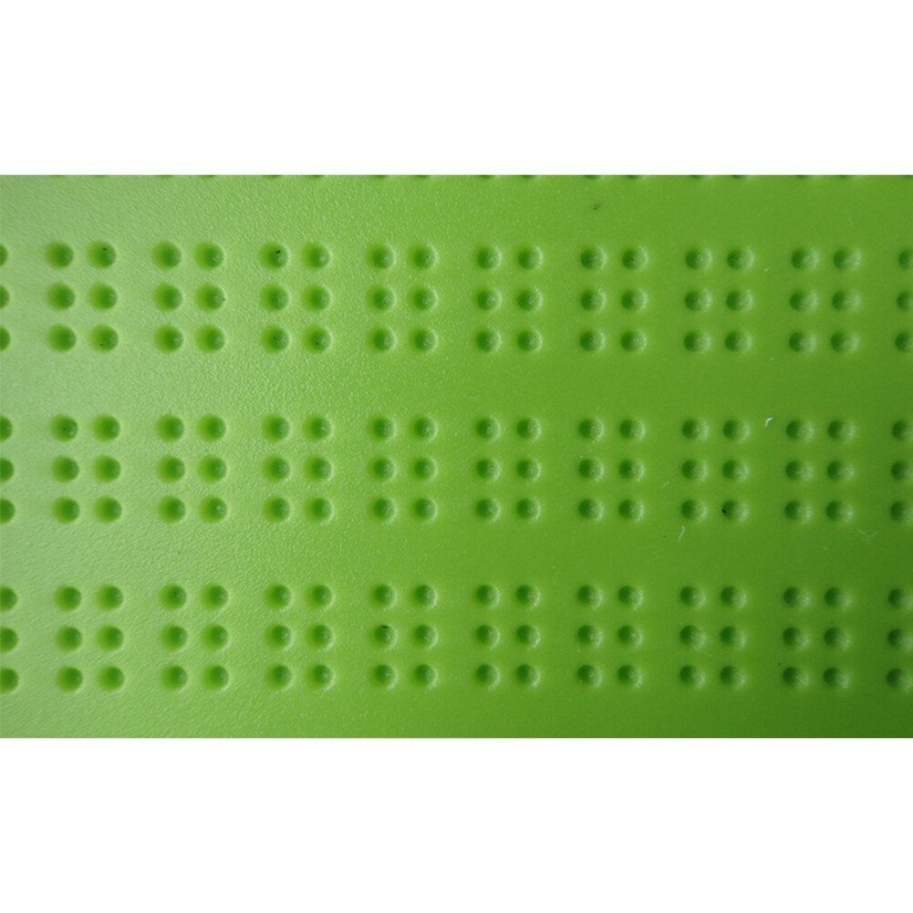 Leren met stylus draagbare oogzorg groene braille schrijflei plastic 4 regels 28 cellen oefenschool praktisch hulpmiddel