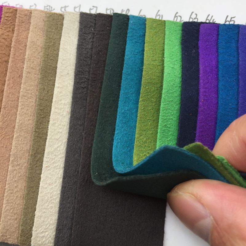 1.0MM thickness automotive upholstery decor Microsuede ultra suede PU leather material