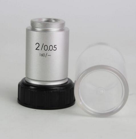 1X 2X Infinity 195 Lab Educational Biological Microscope Achromatic Objective Lens Optical Lens with Standard RMS Thread 20.2mm: 2X