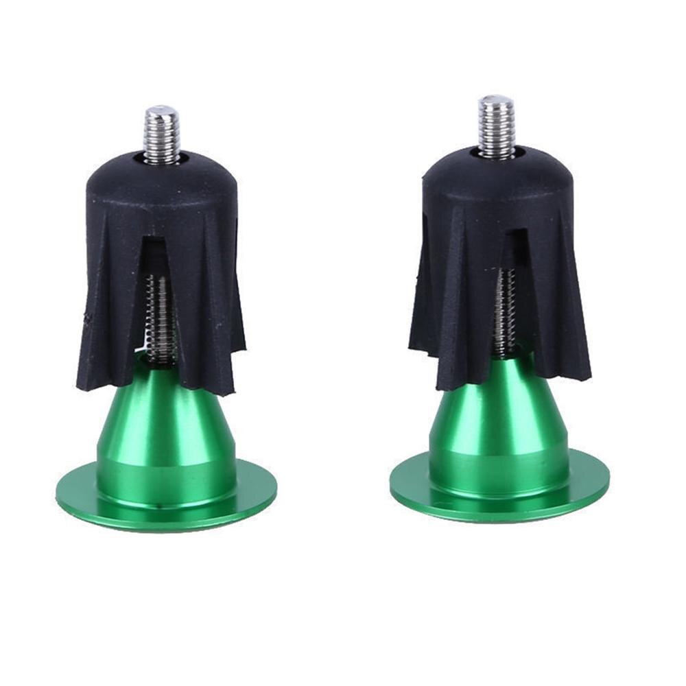 Manchon de vélo embouts de guidon en alliage d'aluminium vélo guidon poignée barre capuchon embouts partie pour vtt vélo de route: green