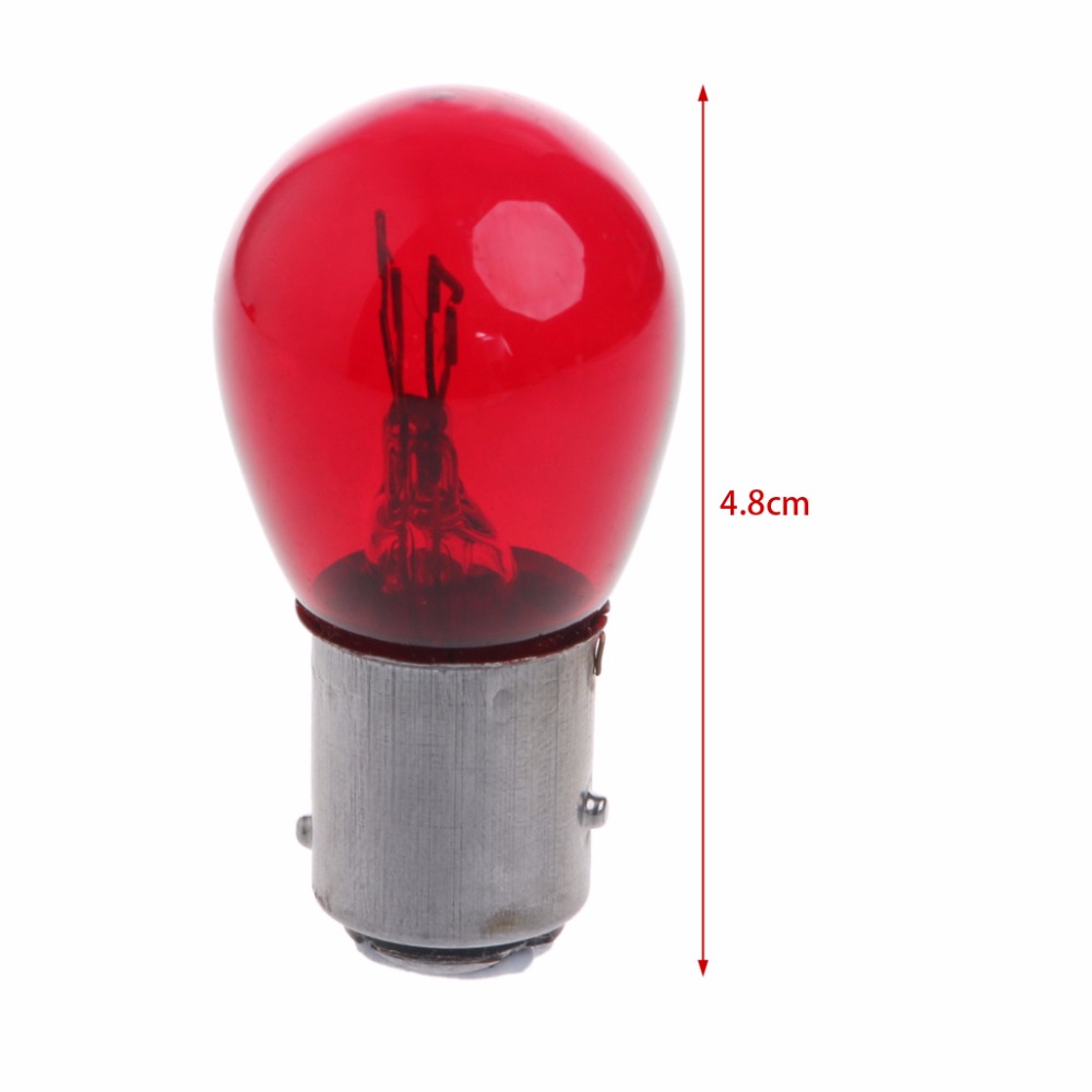 S25 5w 1157 rum 15d dc 12v bil baglygte bremselys stop blink pære bil lys samling røde pærer