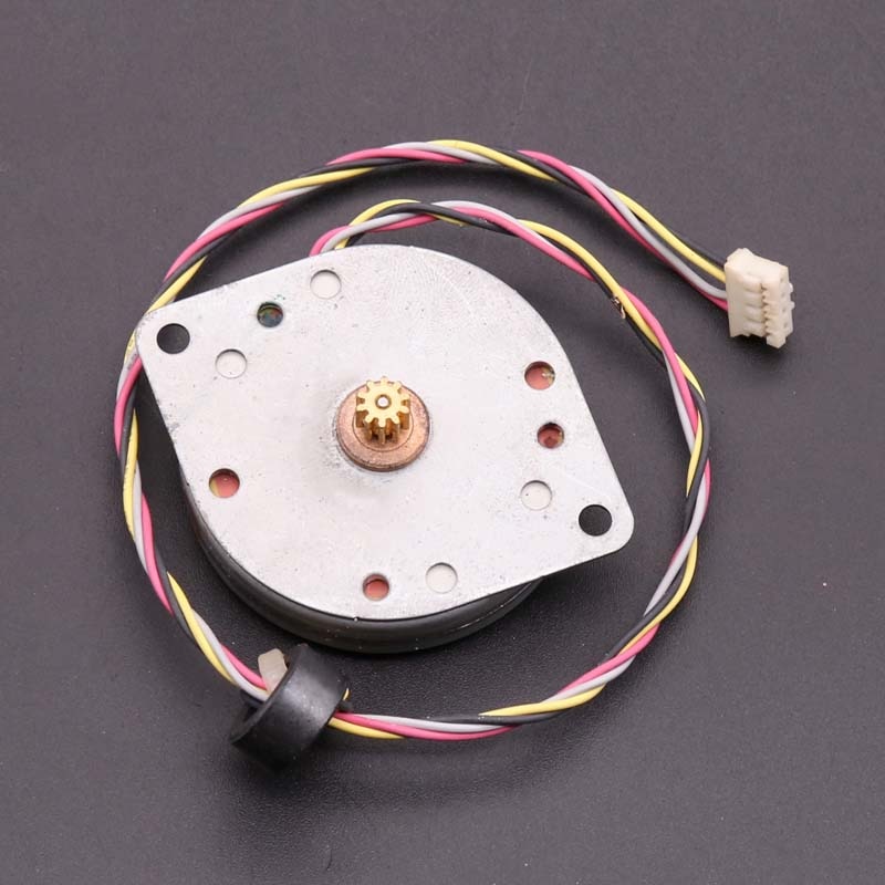 44mm DANAHER Stepper Motor 2-Phase 4-Wire 12V Step Angle 3.6 degree Stepping Micro Motor w/ Copper Gear For Precision instrument