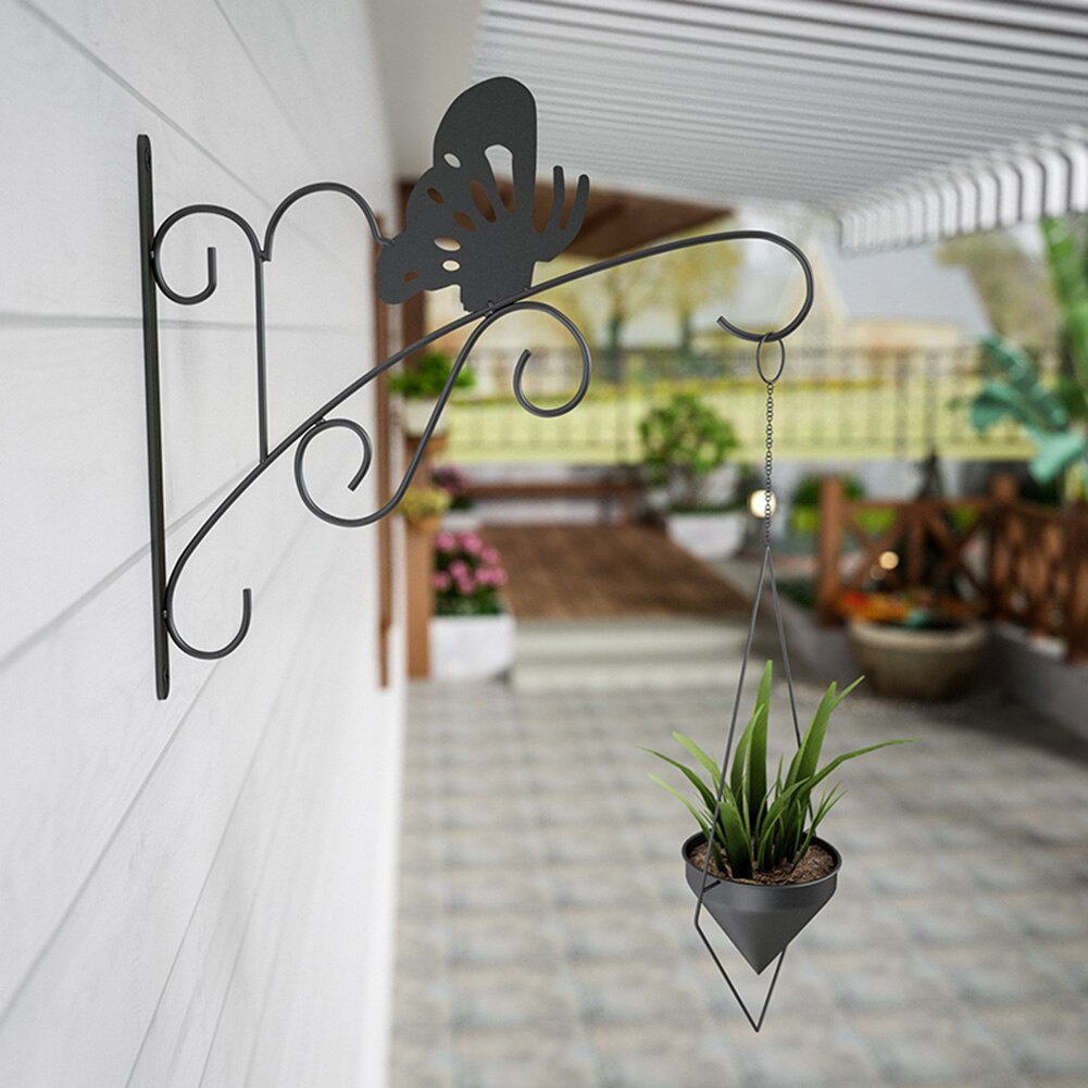 Praktische Plant Stand Houder Wall Mounted Iron Art Bloempot Haken Kandelaar Huis Balkon Hanger Tuin Decoraties