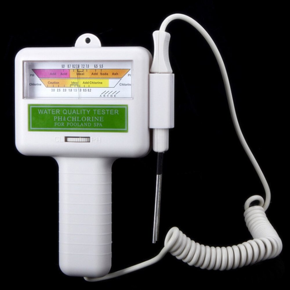 PH CL2 Chlorine Tester Digital Water Monitor Portable for Swimming Pool Spa Aquarium Hydroponics PH Meter Testing