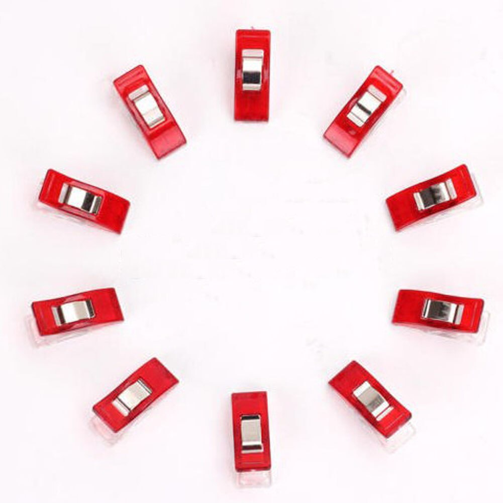 50 stuks plastic stofklemmen voor knutselen, huishoudelijke naaimachines, persvoeten, onderdeel voor huishoudelijke zanger, onderdeel 2.7*1*1.5cm