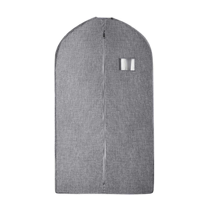 Housse anti-poussière pour vêtements en fourrure respirante, sac suspendu, housse pour manteau en vison, vêtements suspendus, housse de rangement domestique, sac anti-poussière: Gris foncé / 70 * 70cm