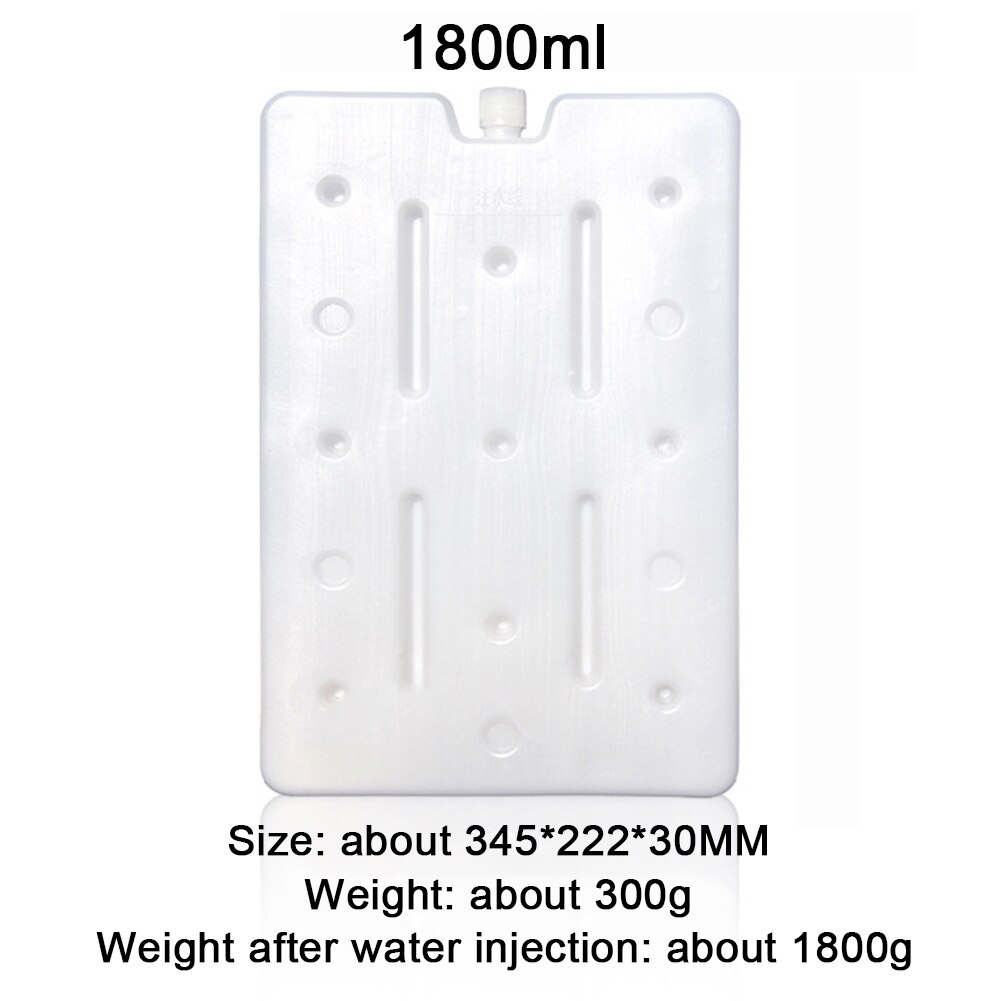 600-1800ml Gel Freezer Reusable Ice Blocks Cooler Water Injection Bag Picnic Travel Lunch Box Fresh Food Storage Container: 1800ML