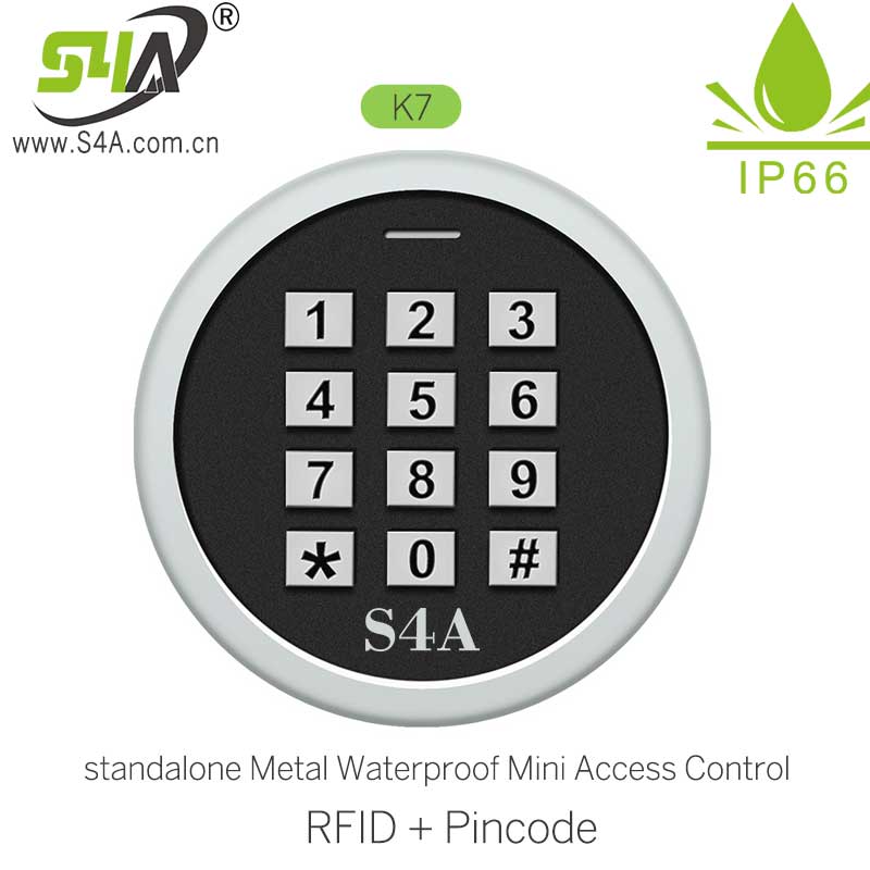 standalone Mini Access Control SF7 Metal Mini Access Controller K7 Keypad Mini Door Controller: K7 ID
