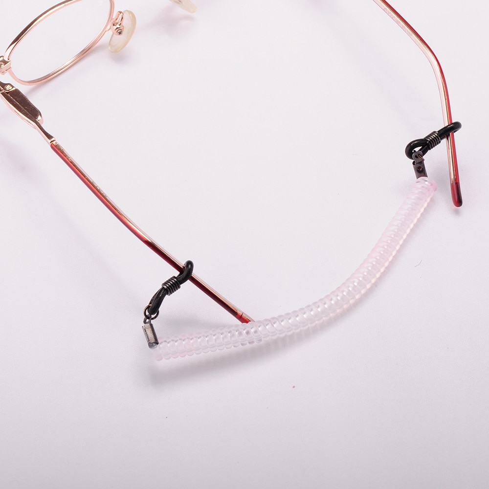 12pcs/Lot Elastic Kids Eyeglass Nylon Spiral Coil Sport Cords/Junior Retainer/Children Spectacle/Sunglass adult String Band
