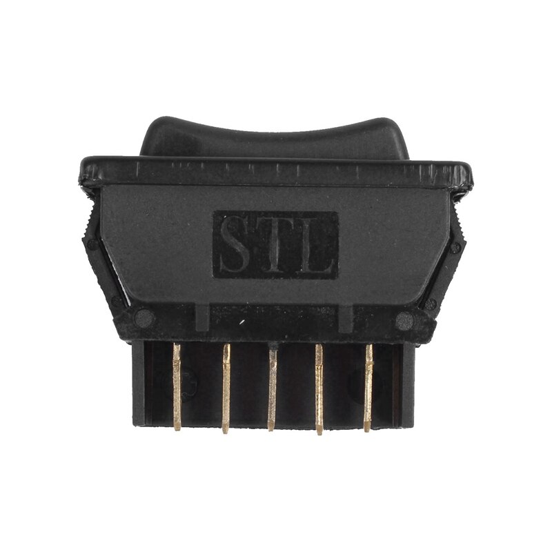 1 Pcs Car Vehicle Black Plastic 5 Pins Power Window Switch & 5 Pcs Auto Toggle Switch, 2 Pole, Snap-In Round Switch