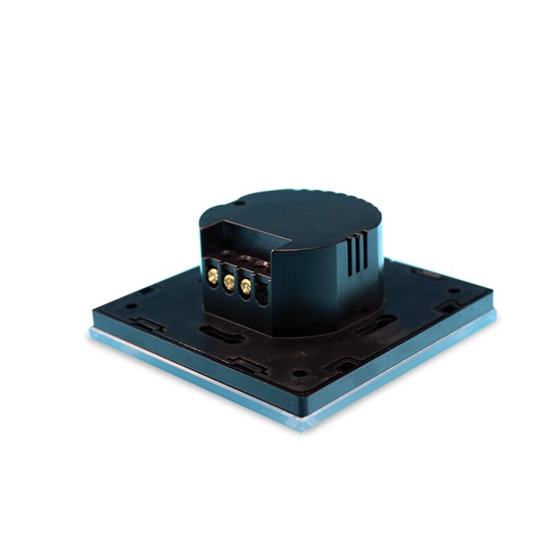 Wallpad EU UK 110V-220V 2 Gangs 2 Way 3 Way Position White Glass Panel Touch Button Wall Lights Switch Power Supply