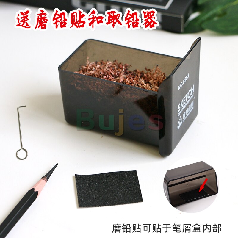 Chinjoo Pencil Sharpener for Charcoal and Log Pencils,Automatic Pencil Charcoal Sharpener,Hand-cranked School Supplies