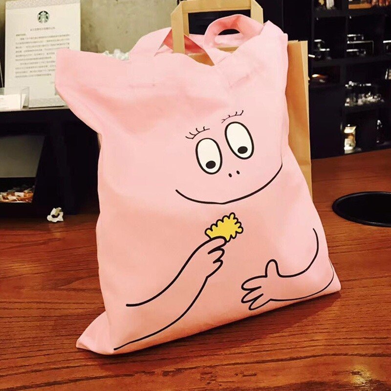 Sør-korea ins samme baba pappa skulder lerretsveske kvinnelige studenter harajuku ulzzang MR boble bag