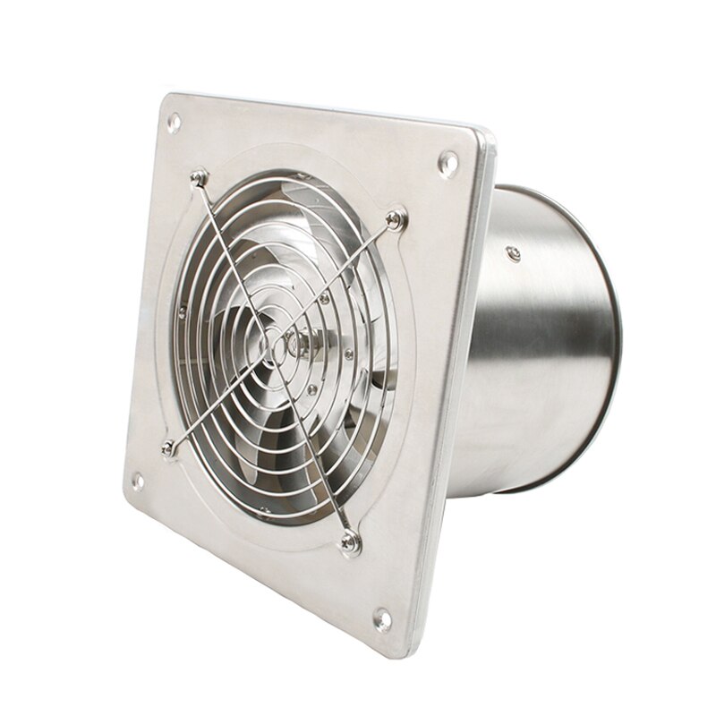 6 Inch Rvs Pijp Uitlaat Fan Booster 220V Wc Keuken Opknoping Muur Raam Duct Ventilator Lucht Ventilator Extractor blower: Square Shape