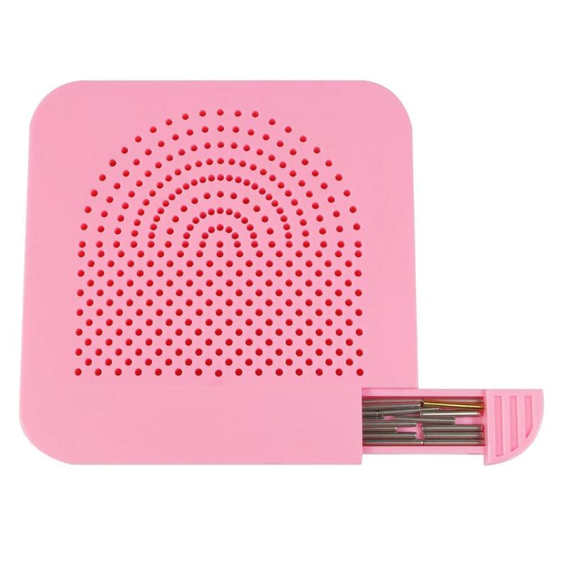 Handmade Quilter Grid Guide for Paper Folding Crafting Paper Craft Tool 20 Roots Needle Plate DIY Paper Quilling Tools: Pink