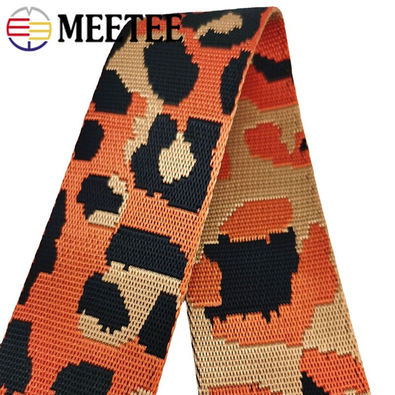 2Meters 50mm 1.5mm Thick Polyester/Nylon Webbings DIY Sewing Jacquard Webbing Strap For Bag Ribbons Clothes Hat Decorative Tapes