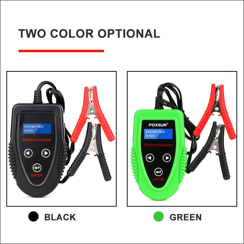 Rz Auto Batterij Tester Voor Batterij Testen 12V Sae Din En Iec Ca Jis Test Automotive Digitale Batterij Analyzer