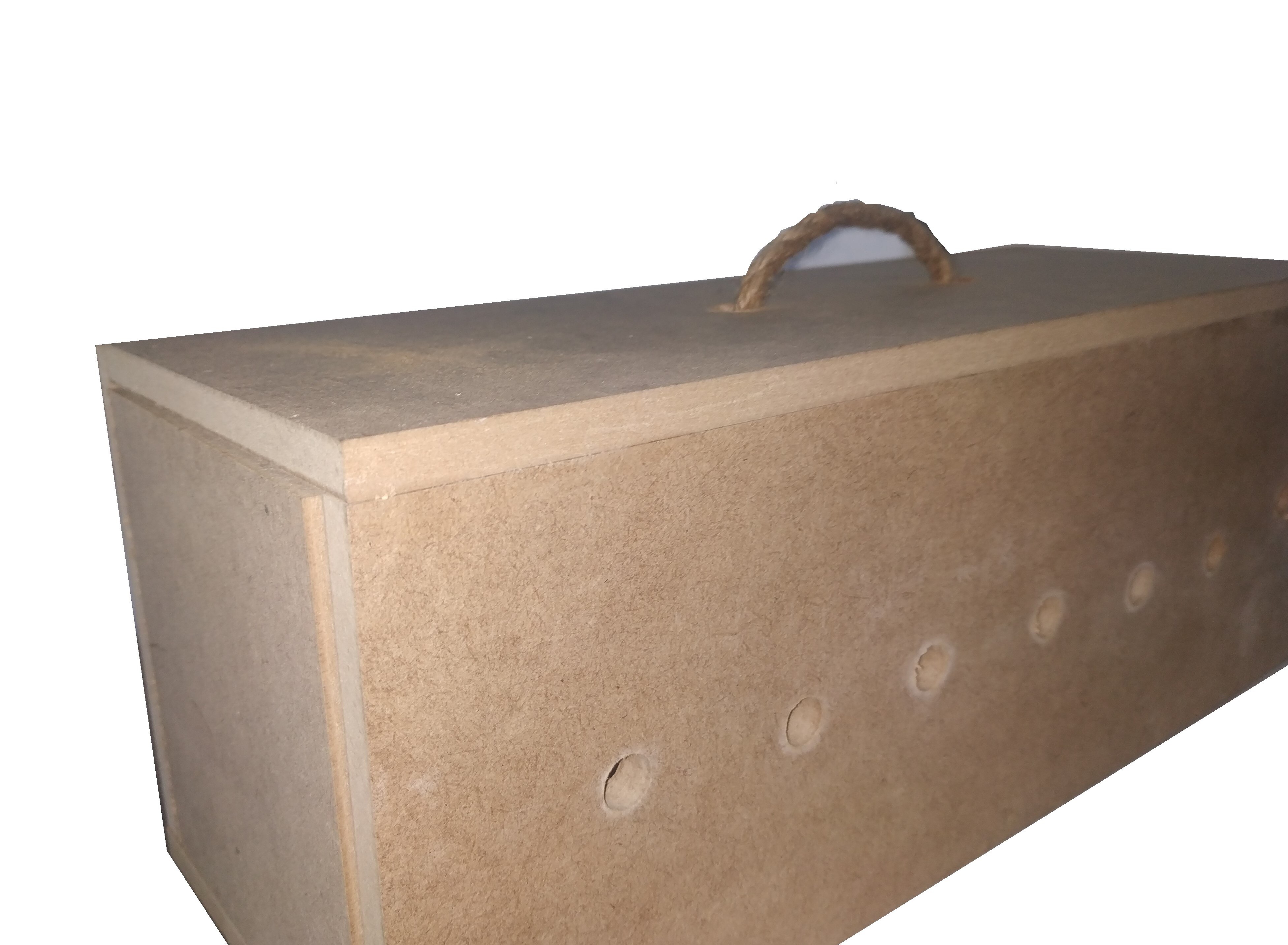 PCMOVILES Transportin para palomos de 2 departamentos fabricado en DM madera aves
