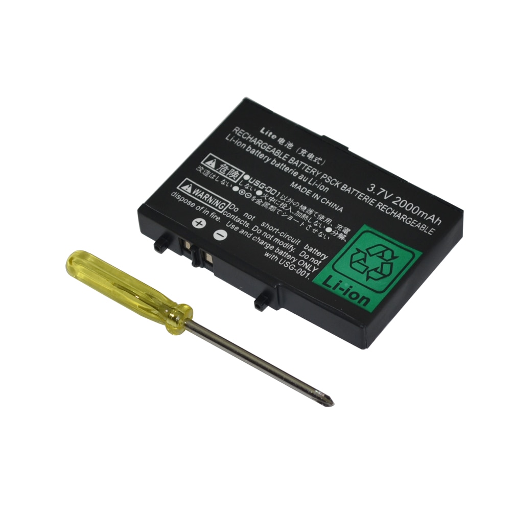 Oplaadbare 3.7 V 2000 mAh Li-Ion Power Pack Tool Pack Kit voor N D S L Batterij Pack voor N D S Lite