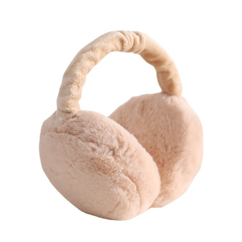 Winter Plush Warm Earmuffs for Women Men Solid Color Earflap Outdoor Cold Protection Ear-Muffs Adjustable Ear Warmer